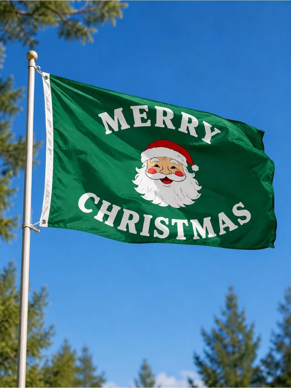 FLAG SOURCE MERRY CHRISTMAS SANTA CLAUSE 3 X 5